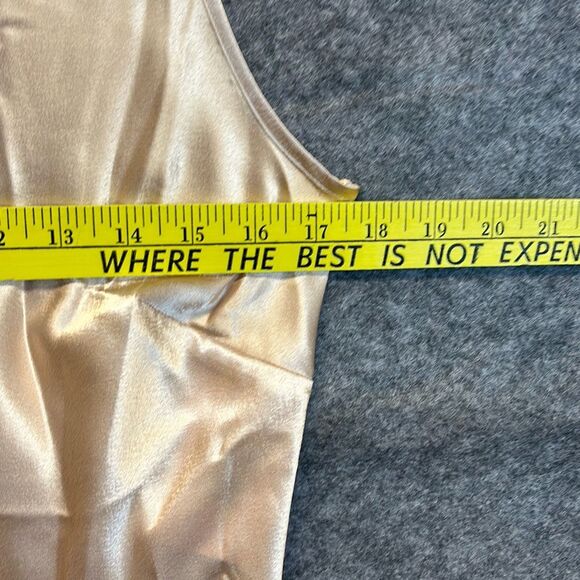 NWT CABERNET Women’s Camisole Satin Lace Trim Sleeveless Champagne Size Large - Picture 12 of 14